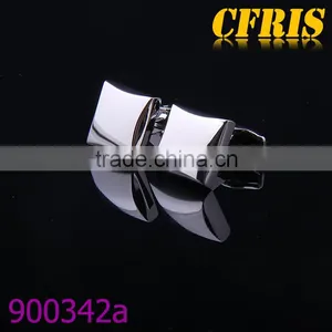 925 Silvering Steel Cufflink,Blank Cufflink thumbnail-1
