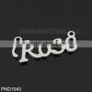 Stainless Steel Rose Lucky Charm thumbnail-1
