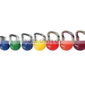 Wholesale Crossfit China PU Poly Urethane Coated Steel Kettlebell Set thumbnail-2
