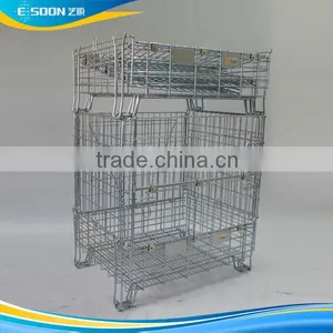 Industry Foldable Steel Wire Basket for Warehouse Storage thumbnail-1