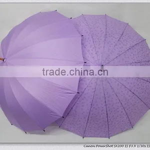 23"*16k Manual Open Wooden Staight Umbrella thumbnail-6