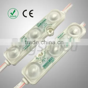Waterproof IP68 Smd 5730 Injection 3 Led Module With Lens for Outdoor Advertising thumbnail-1