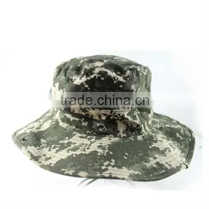 Cool Mens Custom Camo Fishing Bucket Hat With String thumbnail-1