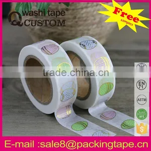 China Wholesale DIY Hot Sale Gold Stamping Paper Tape for Cards Decoration thumbnail-1