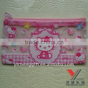 Promotion Transparent PVC PEN Bag With Zipper Soft PVC Bag thumbnail-1