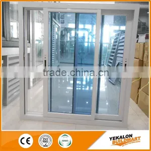 YEKALON New Top Selling High Quality Competitive Aluminium Powder Coated White Sliding Window thumbnail-1