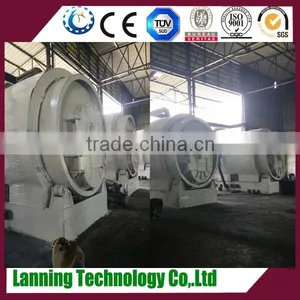 SCRAP TYRE TO FUEL OIL PYROLYSIS EQUIPMENT FOR 50% OIL YIEKD RATE thumbnail-2