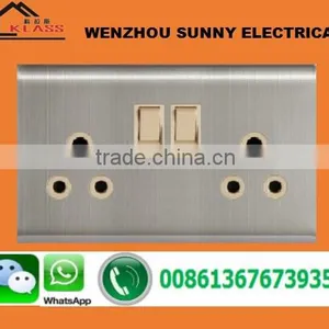 Steel Stainless 13A Universal Electrical Power Socket thumbnail-6