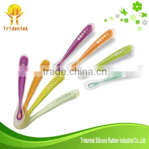 2016 New Products Food Grade Silicone Spoon For Baby Feeding thumbnail-1