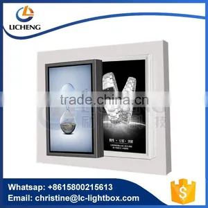 Outdoor Wall Hanging Led Scrolling Light Box With Single Side 8 Poster Advertising thumbnail-4