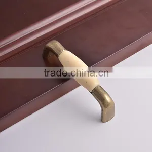 Antique Bronze Copper Zinc Alloy Furniture Hardware Cabinet Kitchen Ceramic Pull Handles Customized Drawer Knobs thumbnail-3