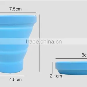Mini Retractable Silicone Cup Silica Gel Outdoor Travel Portable Cups Travel Folding Cup thumbnail-5