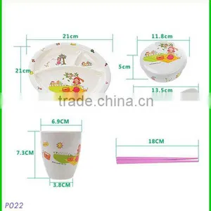 Hot Sale in Europe 100% Melamine Plastic Dinnerware Set for Kid,Food Safty thumbnail-2