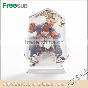 Freesub BXP-01 L140*H195*W40mm Peak Cup Blank Sublimation 3d Crystal Pics thumbnail-3