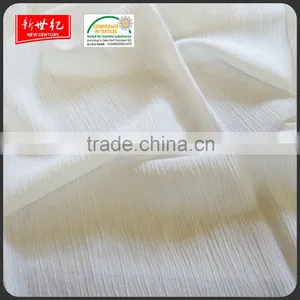 Oeko-tex Standard 100% Viscose Plain Crepe Fabric, Solid Crinkle Rayon Fabric in 135gsm thumbnail-1