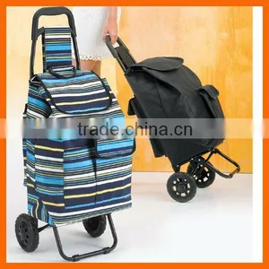 Used Supermarket 2 Wheels Shopping Trolley thumbnail-1