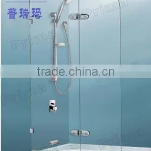 Customized Tempered Glass Shower Enclosure Fence Installed With Glass Shower Room Panel With Round Edge Glass Sheet Design thumbnail-1