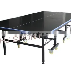 Factory Promotion 16mm MDF Board, Standard Size Moveable Foldable Table Tennis Table thumbnail-3