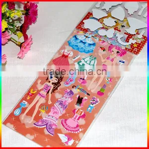 3D Puffy Stickers,dress up ,change Type , Kids Cartoon Stickers thumbnail-2