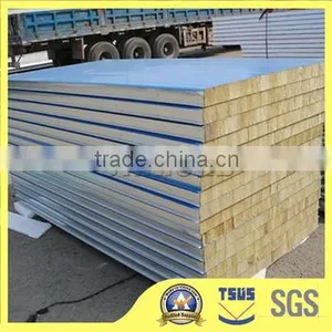 Low Price Water Insulated Rockwool Sandwich Panel With Metal Coating thumbnail-5