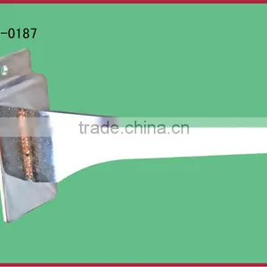 12" Chrome Slatwall Knife Shelf Bracket&metal Hook thumbnail-1