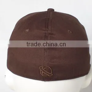 Spandex Cotton 3D Embroidery Flex Fitted Cap thumbnail-2