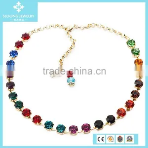 2015 Lastest Design Statement Crystal Necklace, Fashion Jewelry Necklace thumbnail-1