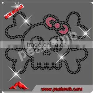 Hotfix Rhinestone Ribbon Design Iron on Breast Cancer Rhinestone Transfer for Clothing thumbnail-3