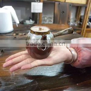 Japanese Oval Kyusu Clay Pot ( Leo Part , 150ml ) thumbnail-1