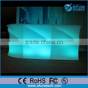 2016 Newly Design Wave Grain Led Table Counter,plastic Portable Led Restaurant Counters for Sale thumbnail-1
