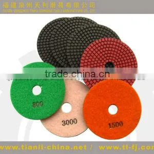 Edge Polish High Effiency 100mm Marble Soft Diamond Polishing Pads thumbnail-1