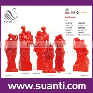 2015 New Design Red Resin Wedding Couple Figurine thumbnail-1