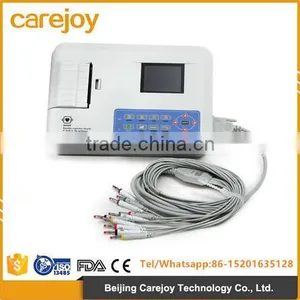 Color LCD Display 12-lead ECG 3-Channel Portable ECG EKG thumbnail-1