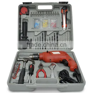 Kawachi 104 Pcs Multipurpose Tool Kit With Powerful Drill Machine + Sturdy Carry Case thumbnail-1