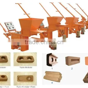 Clay Solid Interlocking Block/brick Making Machine, Manual Interlocking Brick Making Machine,qmr2-40 Manual Brick Making Machine thumbnail-5