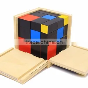 Preschool Training Learning Toys Montessori Trinomial Cube Math Education thumbnail-5