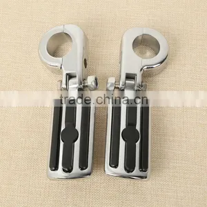 32mm 1 1/4" Engine Guard Foot Peg Kit For Softail Dyna Fatboy Sportster thumbnail-2