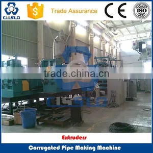 CE STANDARD HIGH PERFORMANCE BIG OUTPUT HDPE PVC DUAL WALL CORRUGATED PIPE EXTRUSION LINE thumbnail-4