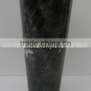 NATURAL JET BLACK MARBLE FLOWER VASES thumbnail-4