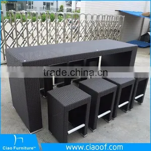 Great Durability Factory Directly Wicker Pub Bar Furniture Set thumbnail-1