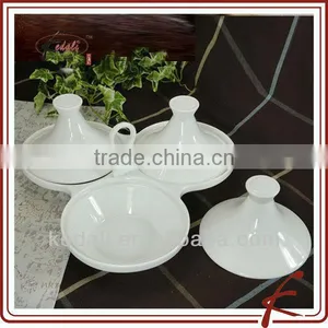 Durable Ceramic Serveware With Bamboo Tray thumbnail-1