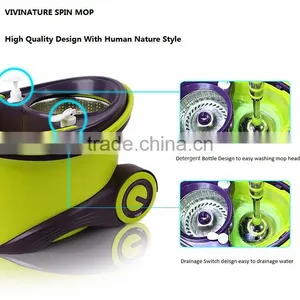 360 Easy Wring Microfiber Spin Mop and Engery Savng Bucket System thumbnail-6