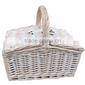 Wholelsale Oval Wicker Basket, Wicker Carry Basket, Handwoven Willow Basket thumbnail-3