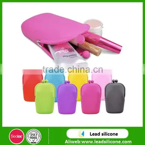 Candy Color Silicone Coin Purse, Silicone Pen Bag,Cosmetic Bags thumbnail-1