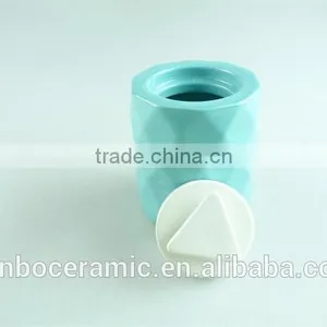Stock Cheap Round Porcelain Perfume Bottle, Different Color Can be Mixed for Wholesale, thumbnail-2