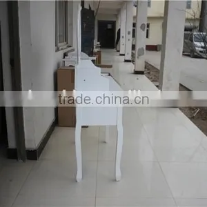 Living Room K/D Dressing Table Designs With Mirror And Stool Scream Color One Set Dresser Mail Package YD-C-1 Item 76*40*142cm thumbnail-3