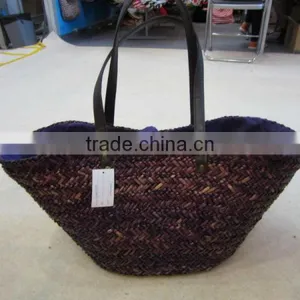 Natural Seagrass Handmade Beach Bag thumbnail-1
