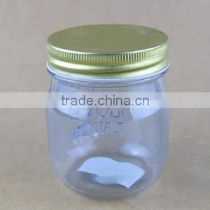 Light Blue Glass Jar New Mason Jar With Metal Cap 250ml thumbnail-2