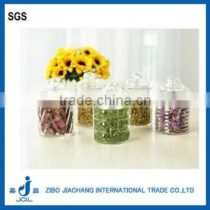 Clear Hermetic Recycled Glass Storage Jars thumbnail-1