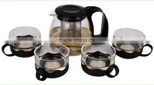 Antique Tea Cups and Saucers Induction Tea Pot thumbnail-1
